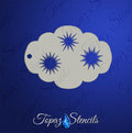 Star Bursts stencil