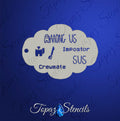 Among Us Still stencil