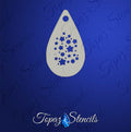 Tiny Stars and Dots Texture stencil