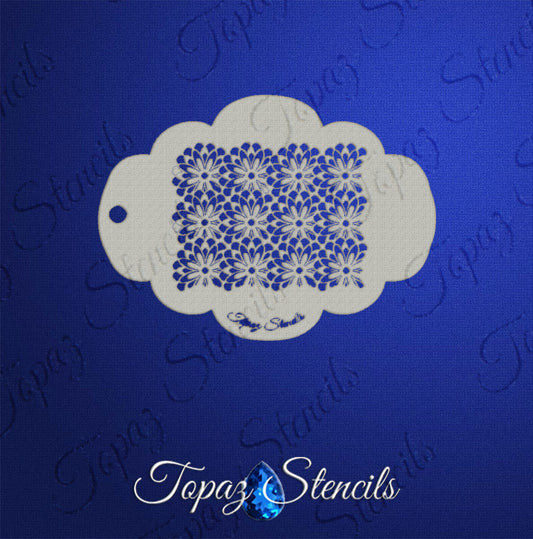 Floral Background Texture Stencil