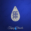 Tiny Floral Texture stencil