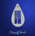 Winter Tree stencil