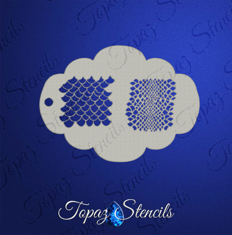 Reptile Scales Set 1 Stencil