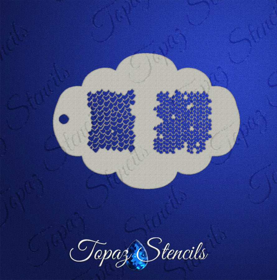 Reptile Scales Set 2 Stencil