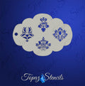 Fancy Damask Centers stencil