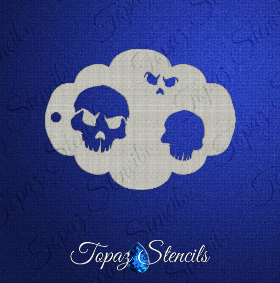 Ilse's Skulls Stencil