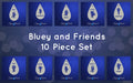 Bluey and Friends stencil
