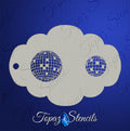Disco Balls stencil