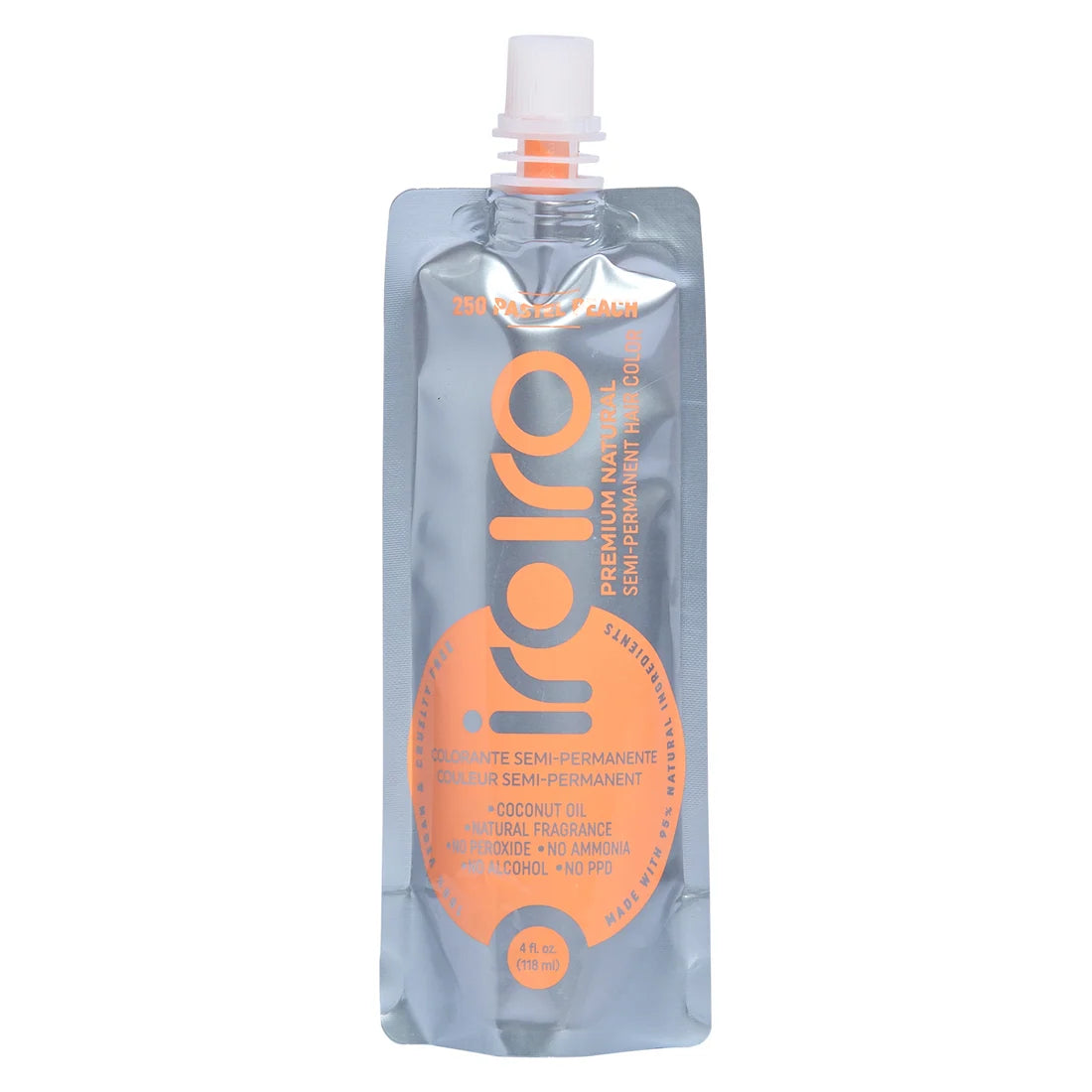IroIro Premium Semi-Permanent Hair Color 4oz - 250 Pastel Peach