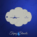 Facing Forward Plane stencil