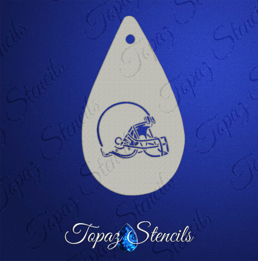 Football Helmet Stencil