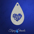Love Heart stencil