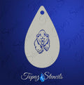 Charging Bear stencil