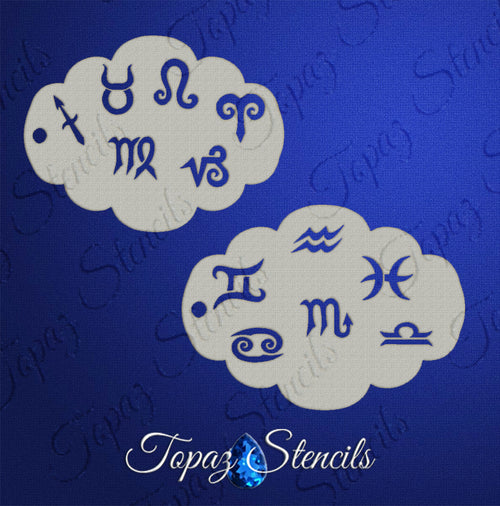 Astrological Signs stencil