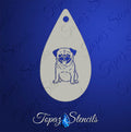 Happy Pug stencil