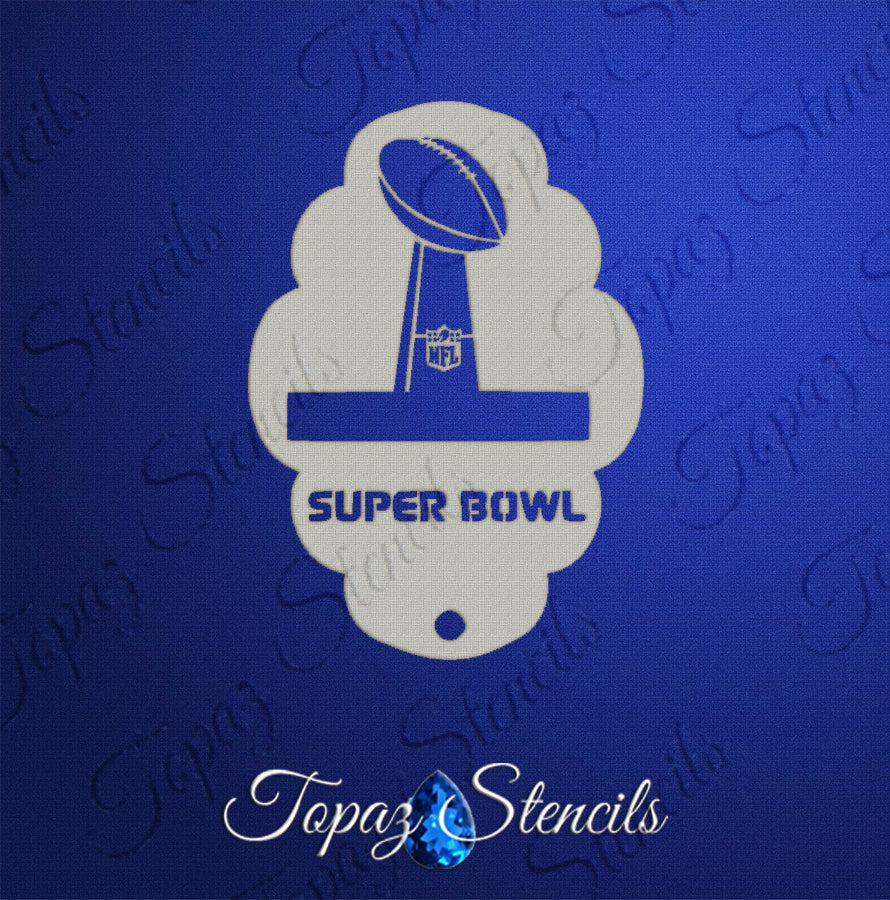 Superbowl Trophy Stencil