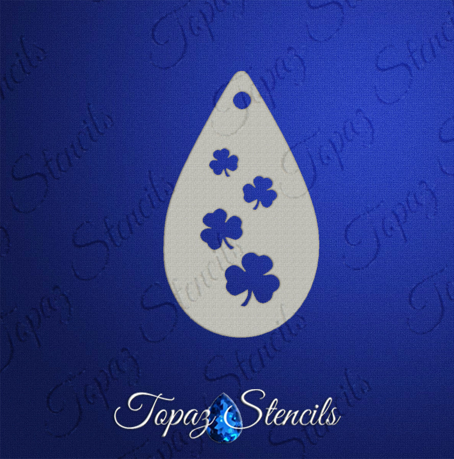 Simply Shamrocks Stencil