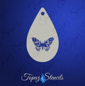 Butterfly Swirl stencil