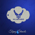 Air Force Logo stencil
