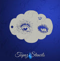 Paint Splatter Eye stencil
