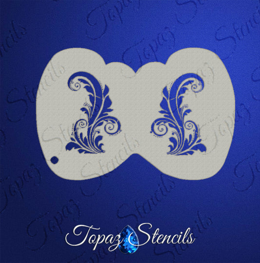 Tamina's Flourish Flutter Eye Stencil