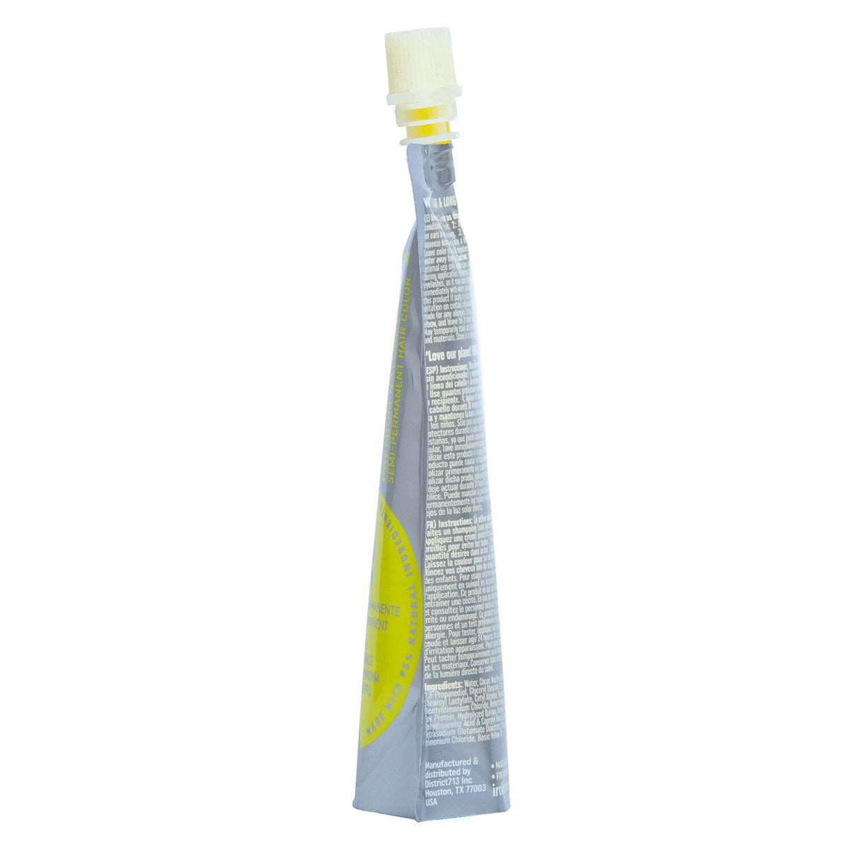 IroIro Premium Semi-Permanent Hair Color 4oz - 300 UV Neon Yellow
