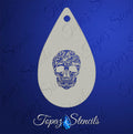 Tribal Skull stencil