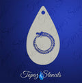 Egyptian Ouroboros stencil