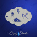 Egyptian Elements stencil