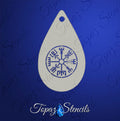 Vegvisir - The Viking Compass stencil