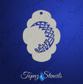 Viking Crescent Knot stencil