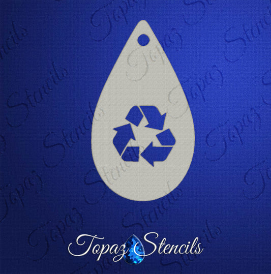 Recycle Symbol Stencil