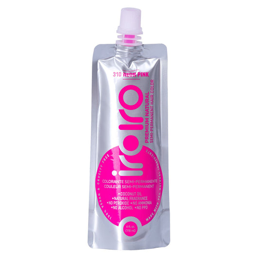 IroIro Premium Semi-Permanent Hair Color 4oz - 310 UV Neon Pink