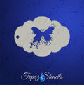 Butterfly Splash stencil