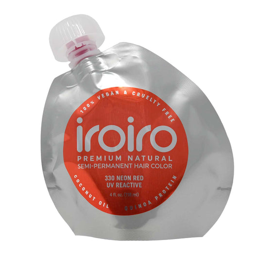IroIro Premium Semi-Permanent Hair Color 4oz - 330 UV Neon Red