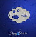 Hogwarts Castle stencil