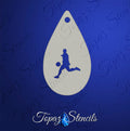 Soccer Player 1 stencil