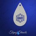 Sheriff Badge stencil