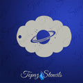 Rings of Saturn stencil