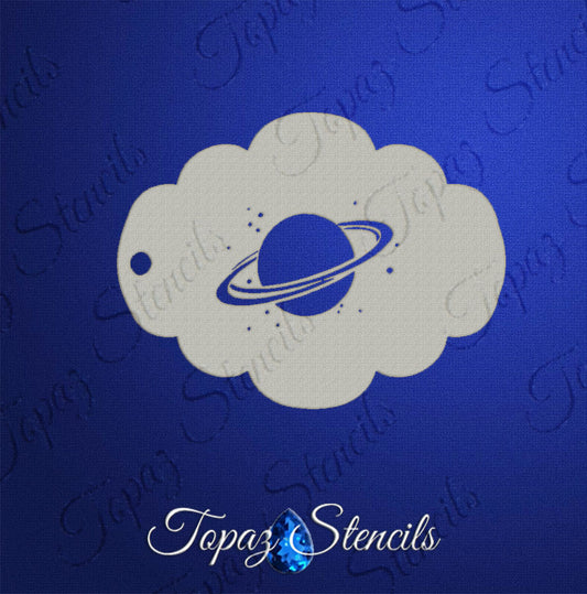 Rings of Saturn Stencil