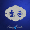 Wednesday's Dance stencil