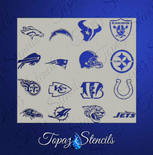 AFC Teams Stencil