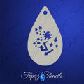 Graffiti Accent Cluster stencil