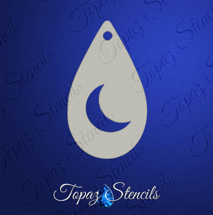 Simple Crescent Moon stencil