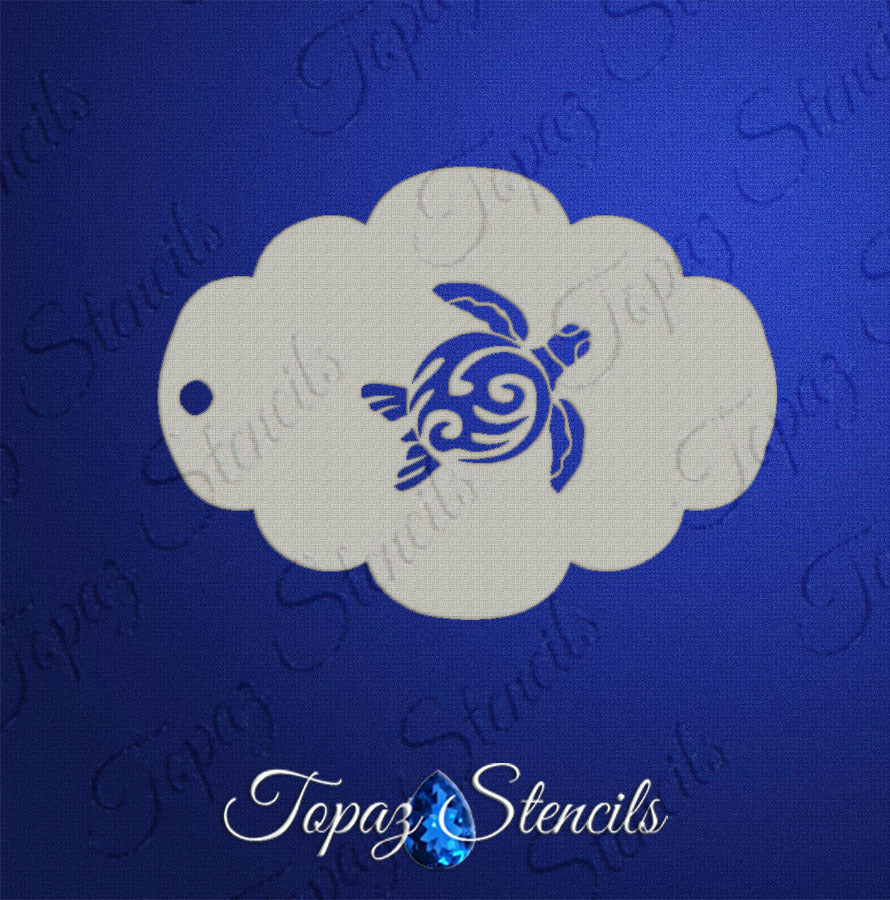 Irene's Tribal Turtle stencil