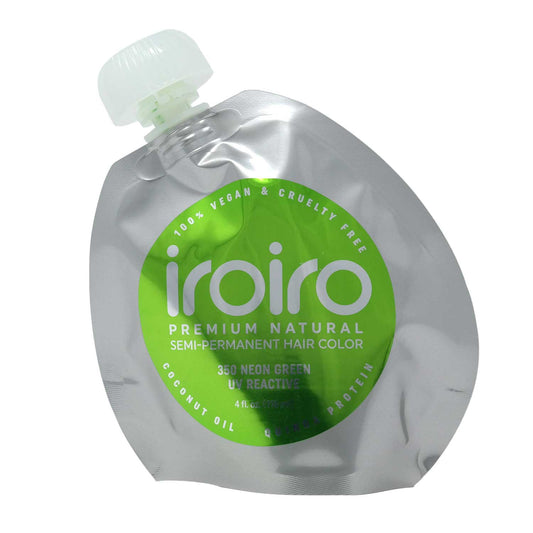 IroIro Premium Semi-Permanent Hair Color 4oz - 350 UV Neon Green