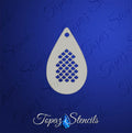 Tiny Mermaid Scales Texture stencil