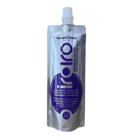 IroIro Premium Semi-Permanent Hair Color 4oz - 360 UV Neon Purple