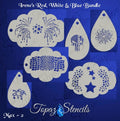 Irene's Red, White & Blue Bundle stencil