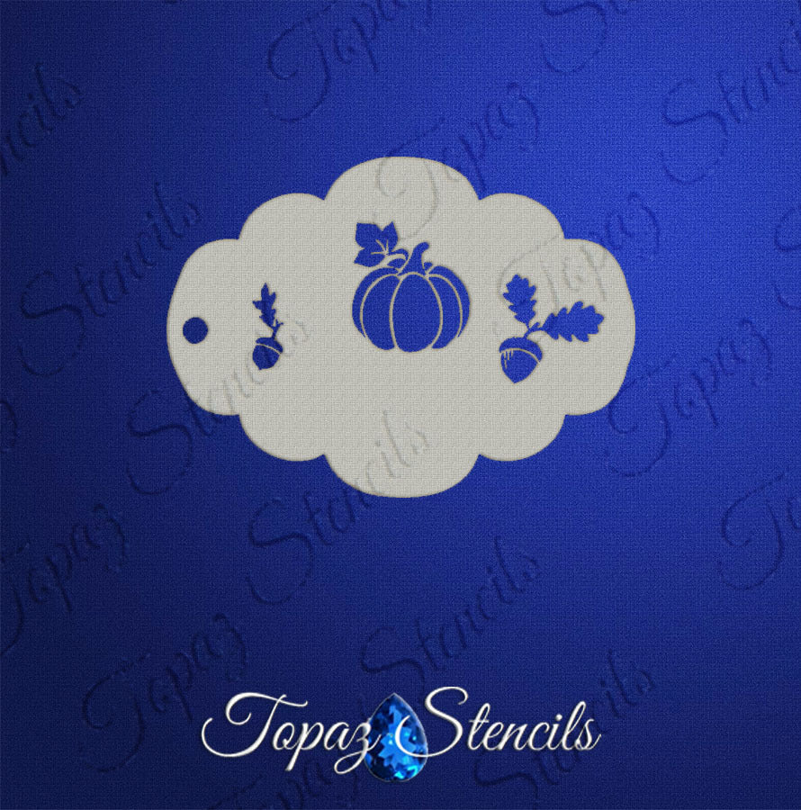 Pumpkin And Acorns stencil